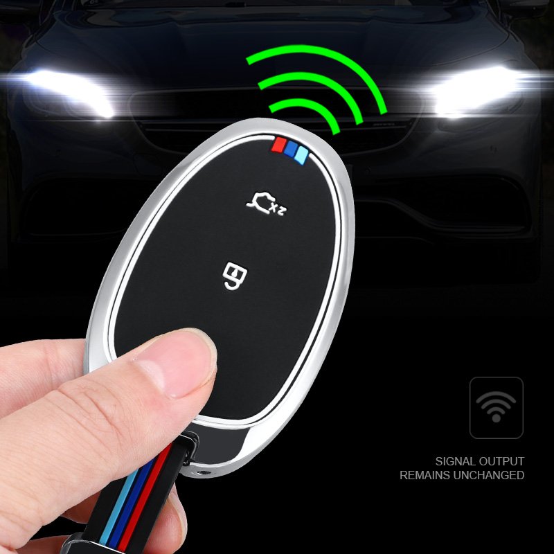 Metal Car Key Accessories Zinc Alloy Silicone Car Key Cover Case Smart Key Shell Bag Covers Fit for Qiyuan
