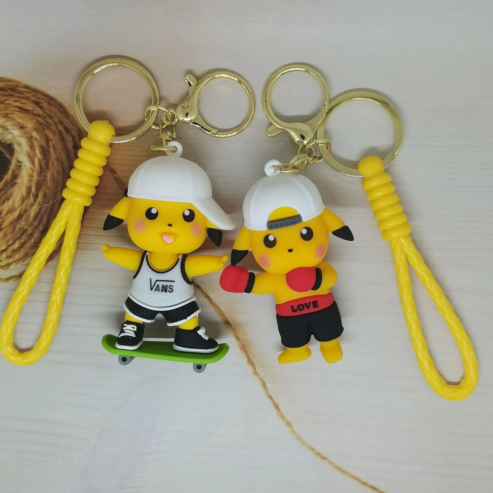 Factory Custom 3D Pvc rubber keychains Cartoon Silicone Japan Anime Anime Doll Car Bag Gift Pendant Hanging Rubber Keychains