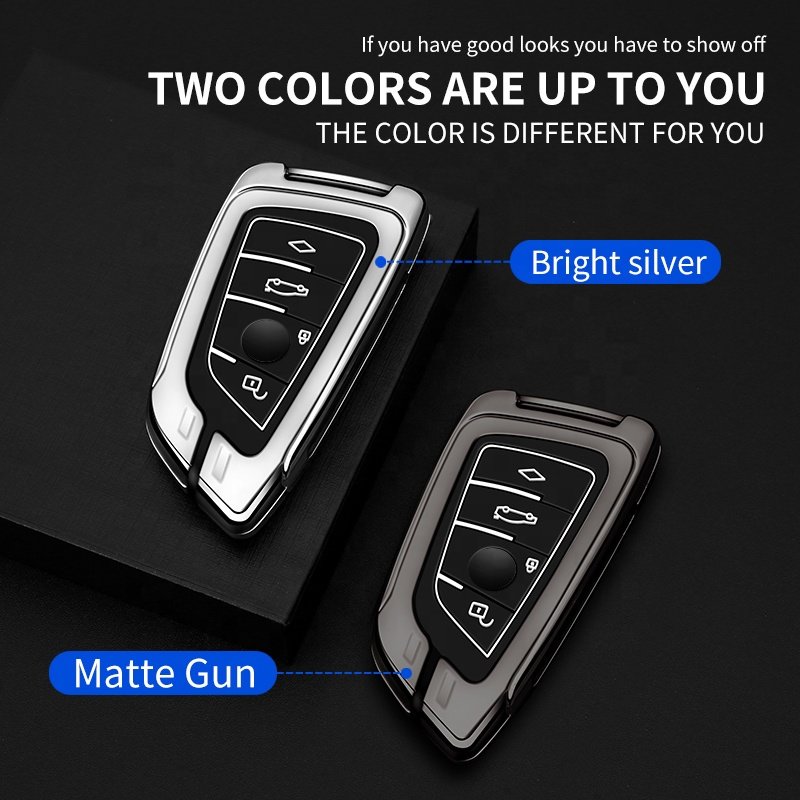 New Accesorios for Nissan Toyota Key Case for Bmw Para Autos Keyless Key Fob Protector Silicone Carbon Fiber Car Key Cover