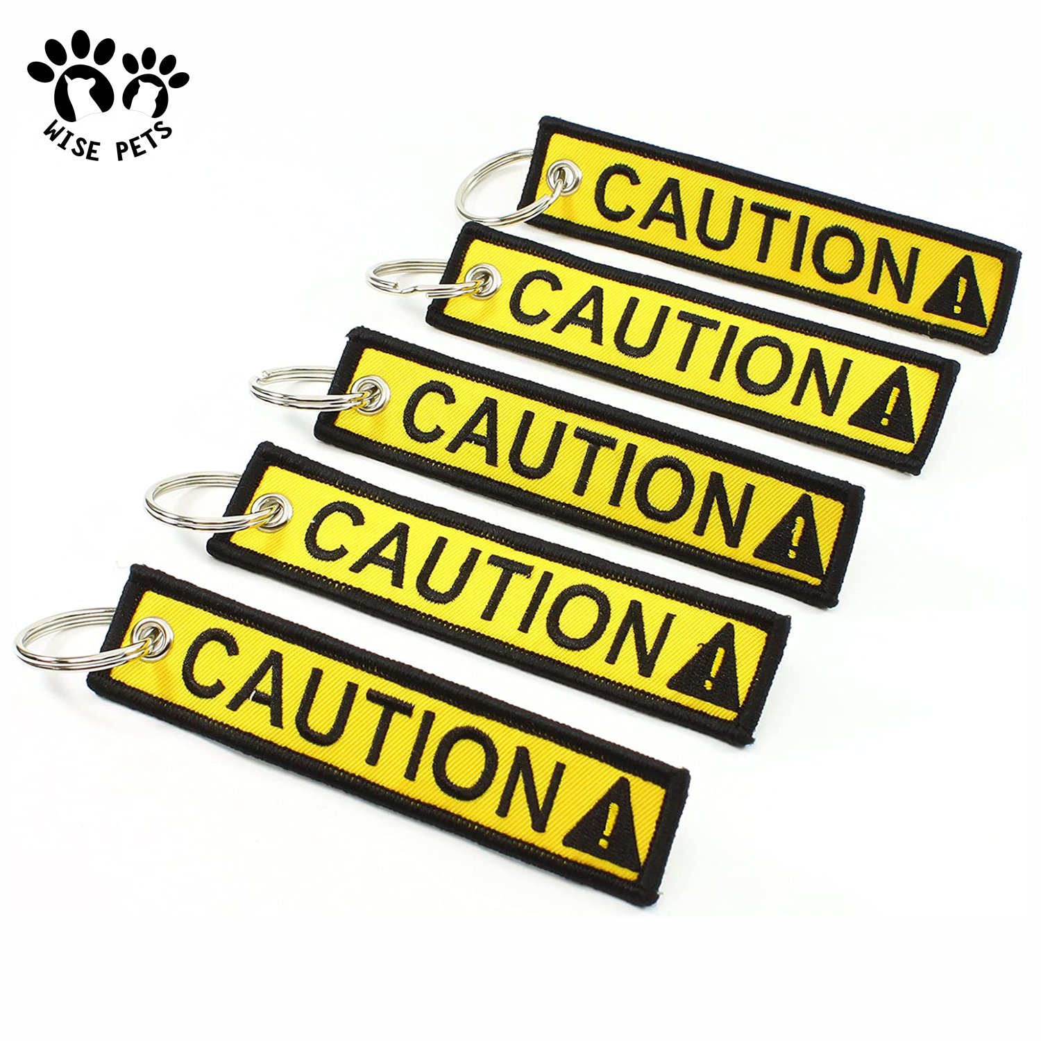 Custom Lanyard Woven Fabric Keychain Strap Move Flight Airplane Embroidery Key Chain Crew Embroidered Jet Tag For Car Motorcycle