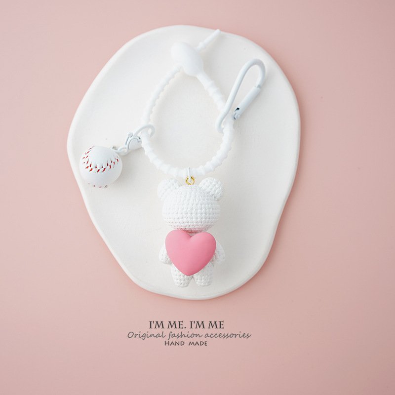 Wholesale New Love Rabbit Key chain female ins car key pendant net popular schoolbag boys and girls adorn the key chain