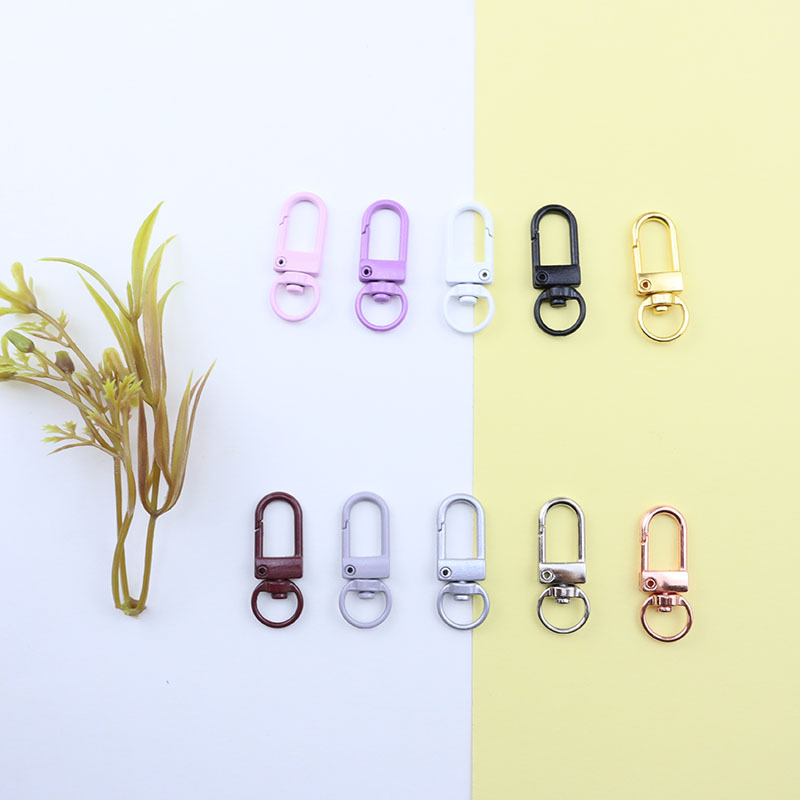 Good Quality Jewelry Accessories Colorful Zinc alloy key ring Lobster Clasp for Accessories Jewelry Making