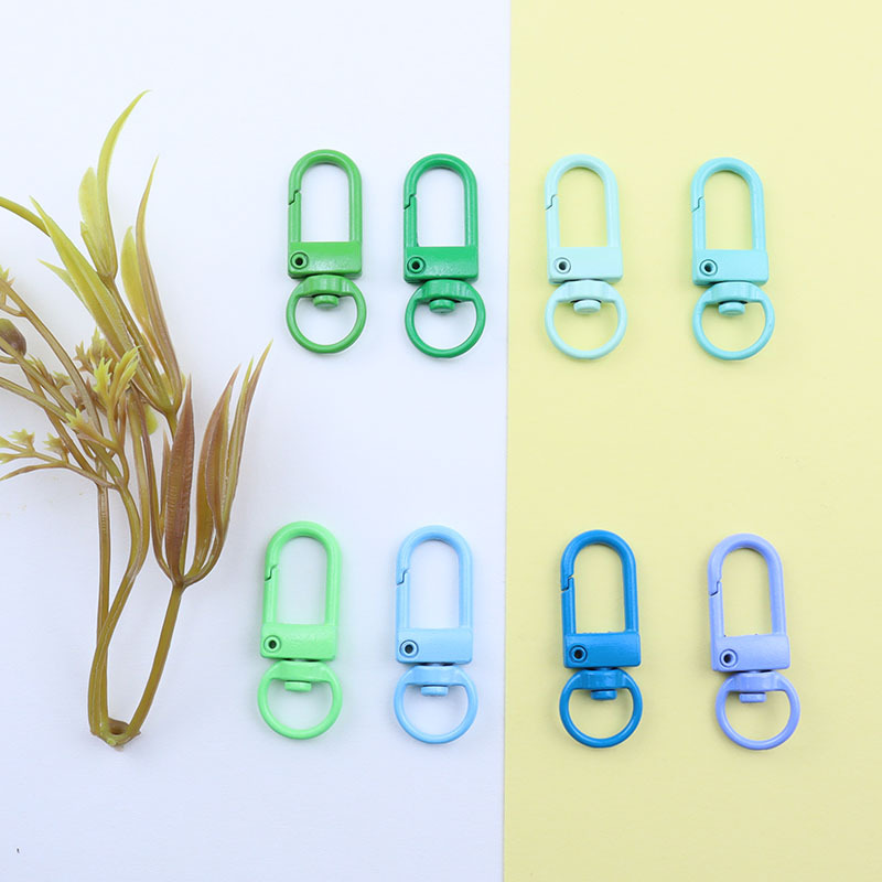 Good Quality Jewelry Accessories Colorful Zinc alloy key ring Lobster Clasp for Accessories Jewelry Making