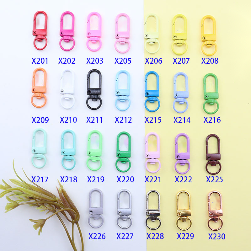 Good Quality Jewelry Accessories Colorful Zinc alloy key ring Lobster Clasp for Accessories Jewelry Making