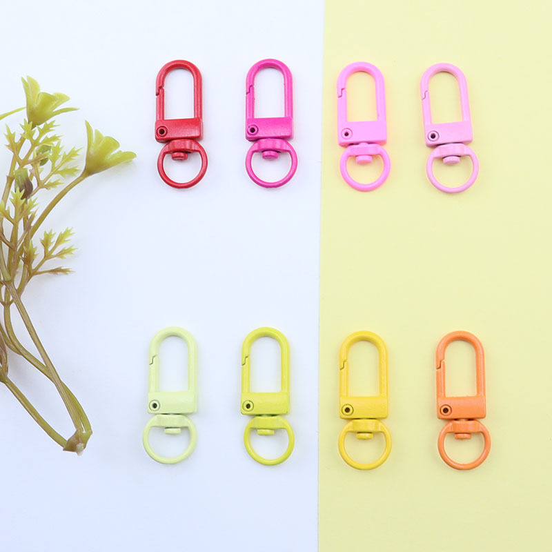 Good Quality Jewelry Accessories Colorful Zinc alloy key ring Lobster Clasp for Accessories Jewelry Making
