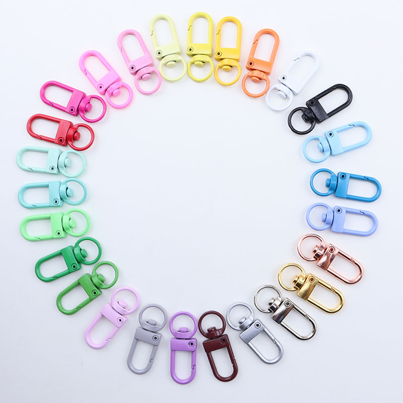 Good Quality Jewelry Accessories Colorful Zinc alloy key ring Lobster Clasp for Accessories Jewelry Making