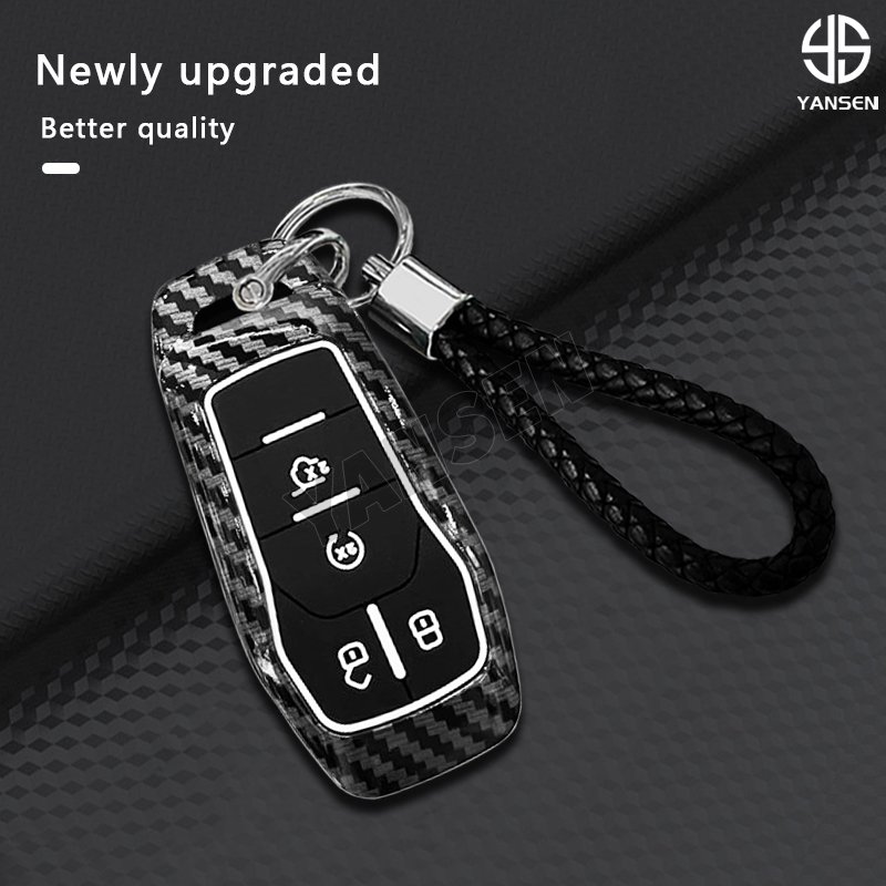 ABS Carbon fiber Remote Car Key For Ford Fusion Mondeo Mustang F-150 Explorer Edge 2015 2016 2017 2018