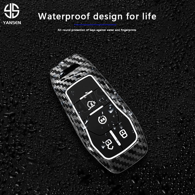 ABS Carbon fiber Remote Car Key For Ford Fusion Mondeo Mustang F-150 Explorer Edge 2015 2016 2017 2018