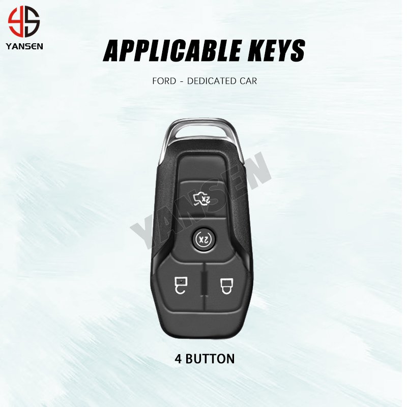ABS Carbon fiber Remote Car Key For Ford Fusion Mondeo Mustang F-150 Explorer Edge 2015 2016 2017 2018