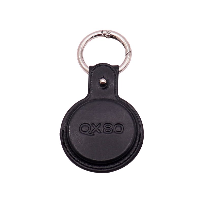 Factory Wholesale Men Keychains Roundness Leather Key Ring Metal Wallet Key Chain Car Keychain Key Holder For Men Accessories