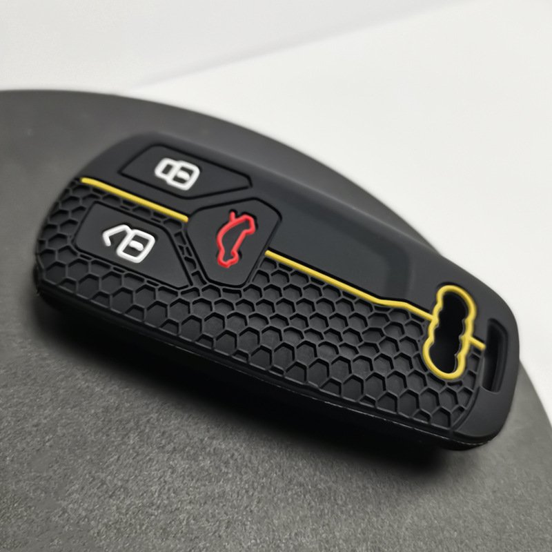 Best seller the New Design Silicone Key Cover remote control with grid and 3 Button for Audi Q7 A5 TTRS4 RS5