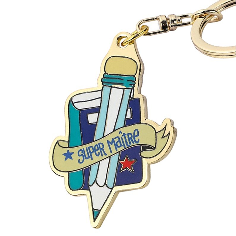 Wholesale Promotional Keychains Keyring Accessories Cute Anime Custom Logo Designer Metal Enamel Keychain Key Chain