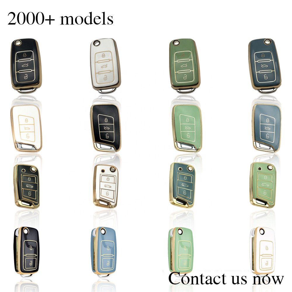 Soft TPU Key Fob Case Fit for VW Volkswagen Key Cover MK7 Golf MK6 Passat Tiguan Beetle Jetta POLO Auto Accessories