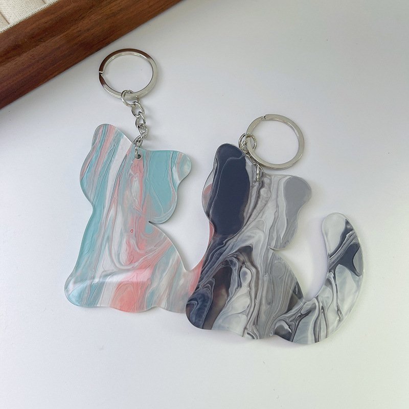 Customized ABS Keychain Motel Hotel Creative Key Chain Key Tags Custom Shape Special Keyring Plastic Custom Key Holder