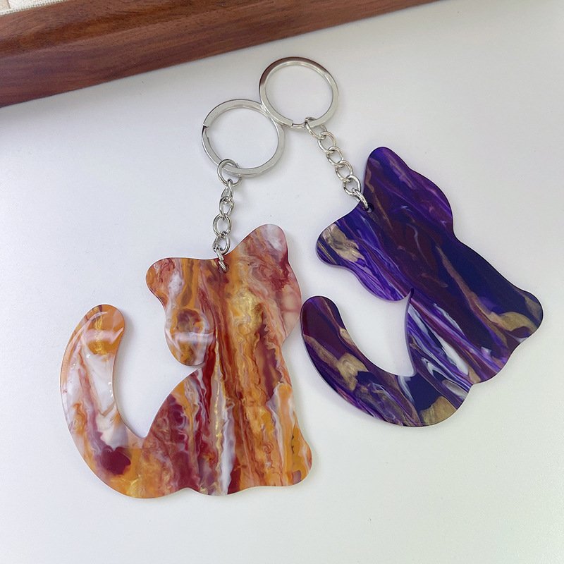 Customized ABS Keychain Motel Hotel Creative Key Chain Key Tags Custom Shape Special Keyring Plastic Custom Key Holder