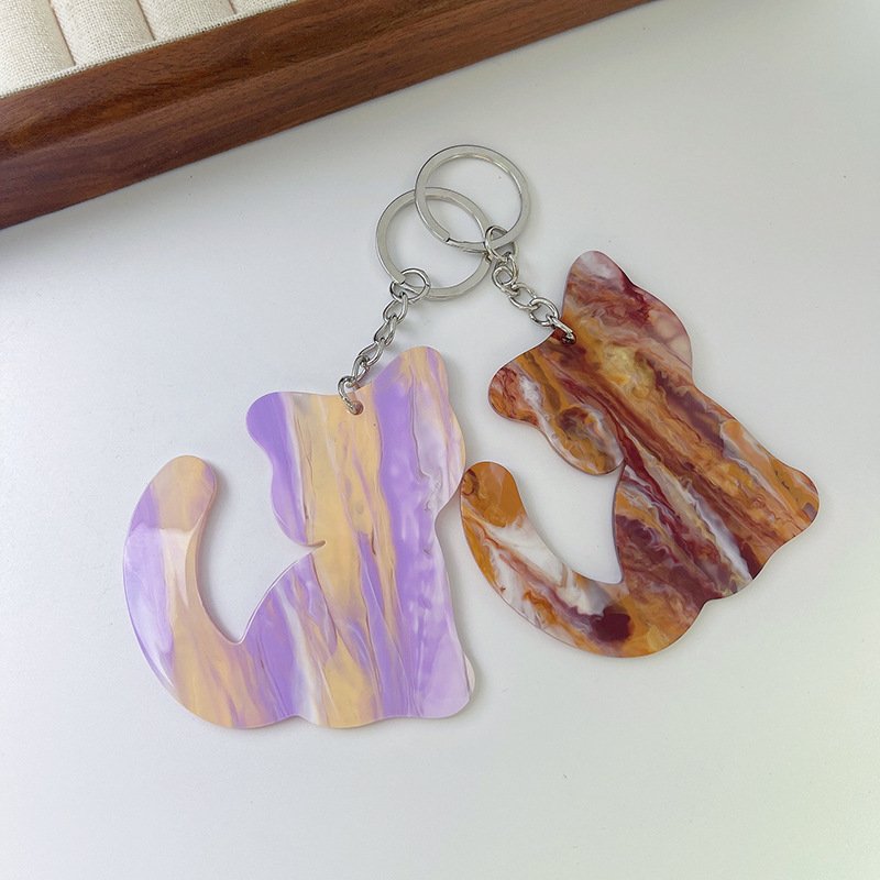 Customized ABS Keychain Motel Hotel Creative Key Chain Key Tags Custom Shape Special Keyring Plastic Custom Key Holder