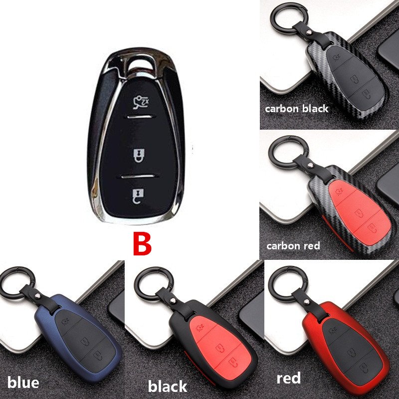 ABS Carbon fiber Car Remote Smart Key Case Cover For chevrolet cruze spark camaro Volt Bolt Trax Malibu Auto Key Shell
