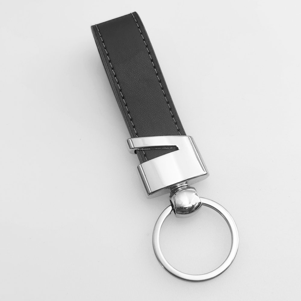 Personalized laser engraving logo sublimation blank faux leather key chain holder ring custom luxury car pu leather keychain