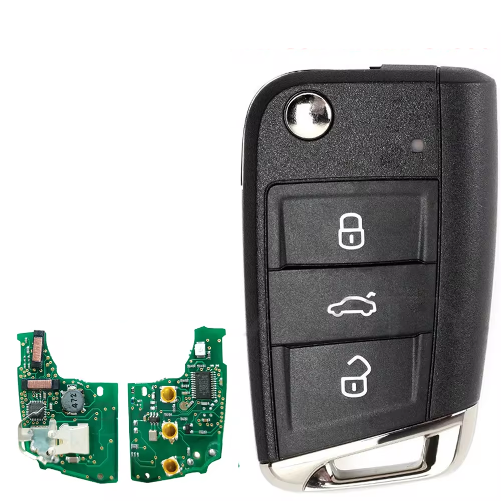 Smart Keyless For 2012-2015 VW Golf Mk7 Polo Tiguan Skoda Octavia Leon Megamos AES MQB Chip Car Key 5G6959752AB BB 6V0959752D