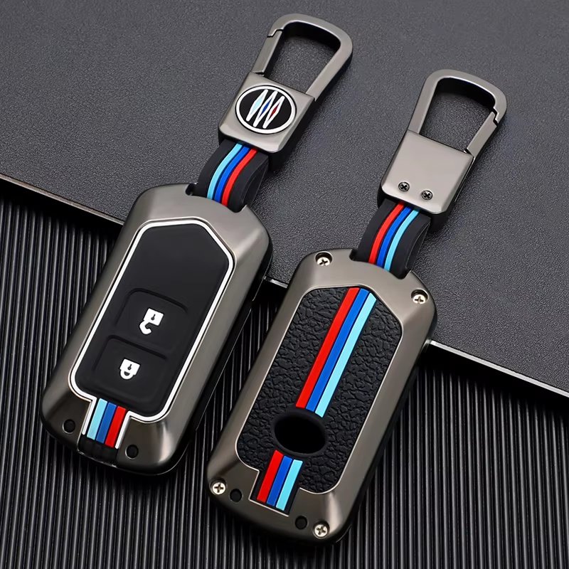 Car Accessories Interior Zinc Alloy Silicone Smart Car Key Cover Case Keyless Key Fob Protector Suitable for Toyota