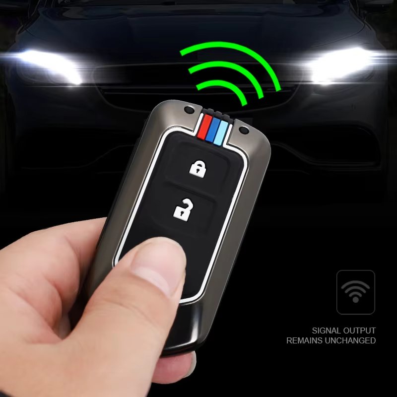 Car Accessories Interior Zinc Alloy Silicone Smart Car Key Cover Case Keyless Key Fob Protector Suitable for Toyota