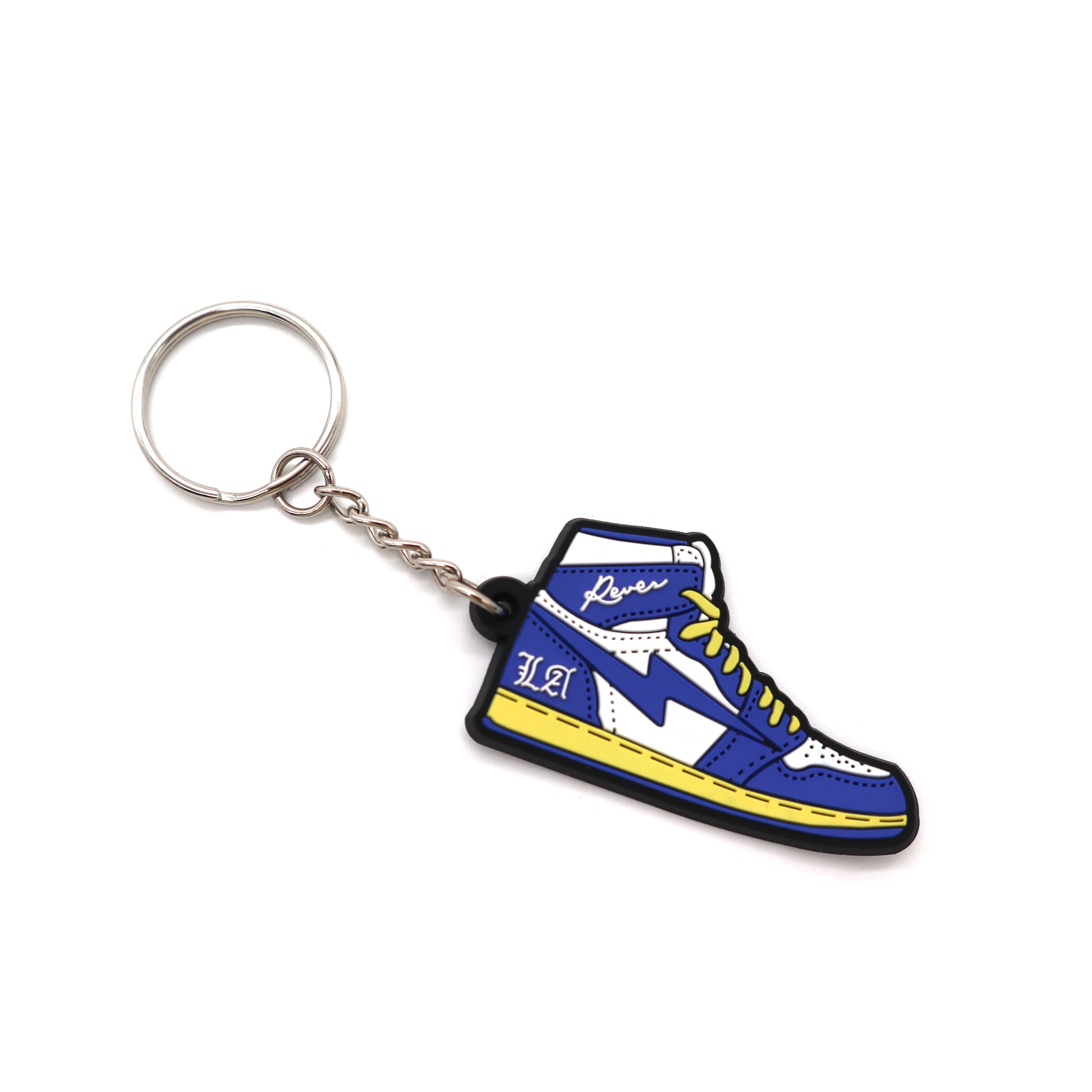 Silicone Shoe Keychain Customized Rubber 2d Mini Sneaker Charm Keychain Rubber Designer Sneaker Keychain Shoe 3d Key Chain
