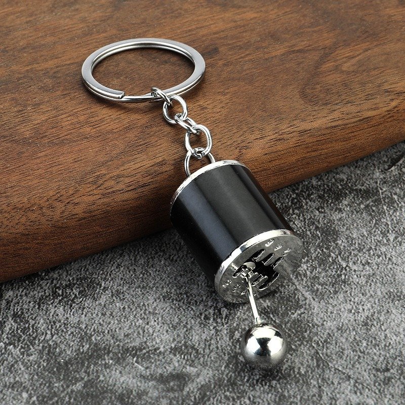 Custom Logo Metal Keychain Car Accessories 3d Turbo Shock Absorber Gear Brake Disc Wheel Hub Key Ring Pendant