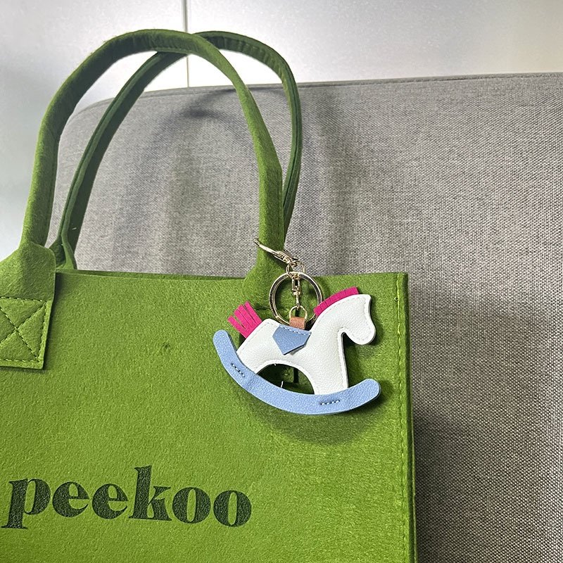 Car Key Chain Accessories Animal Key Ring Bag Luxury Designer Keychains New Charm Ornament Pendant Custom Horse Leather PU 20pcs