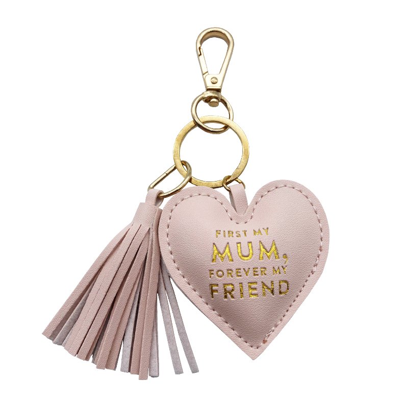 Personalized Birthday PU Leather Key Chains Heart Leather Keychain Keyring Custom Logo Opp Bag Alloy Promotion Gift 6.8*6.2cm