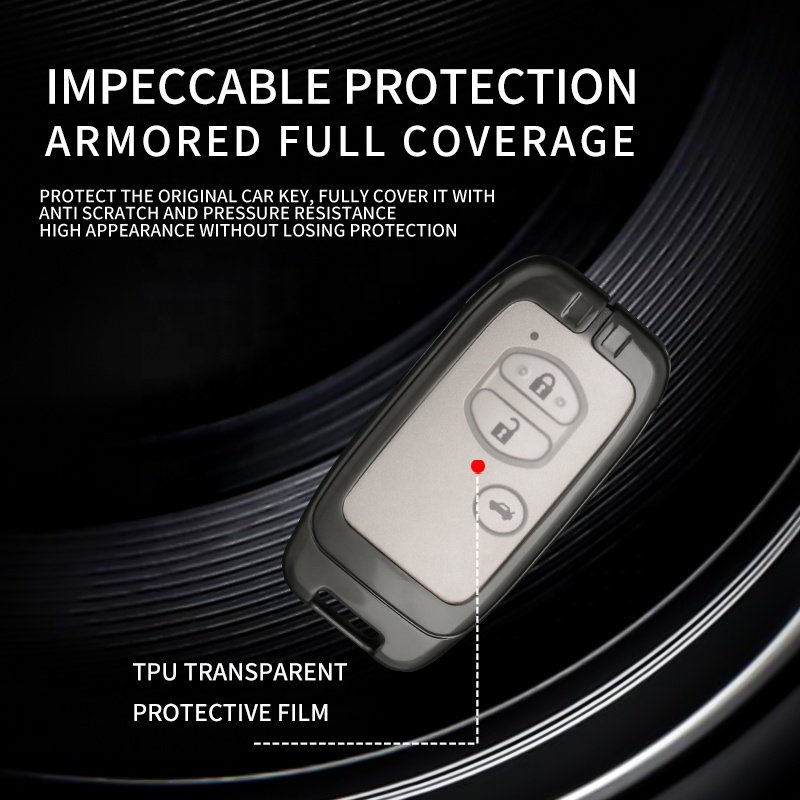 Factory Directly Sale Metal Alloy Carbon Fiber Remote Car Key Case Cover High Quality Car Cover Key New Design