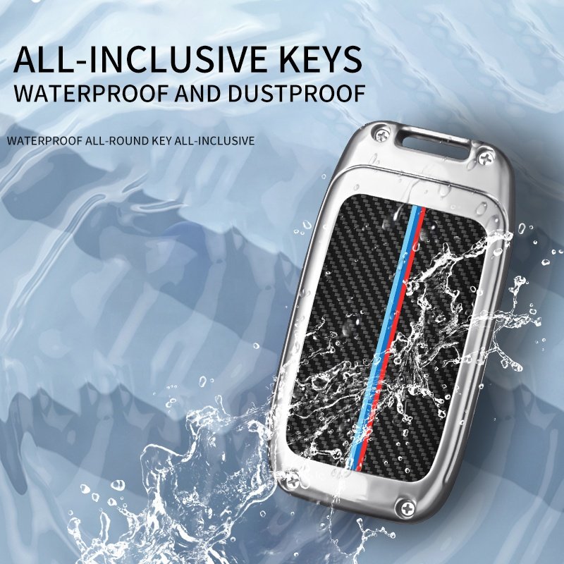 Factory Directly Sale Metal Alloy Carbon Fiber Remote Car Key Case Cover High Quality Car Cover Key New Design
