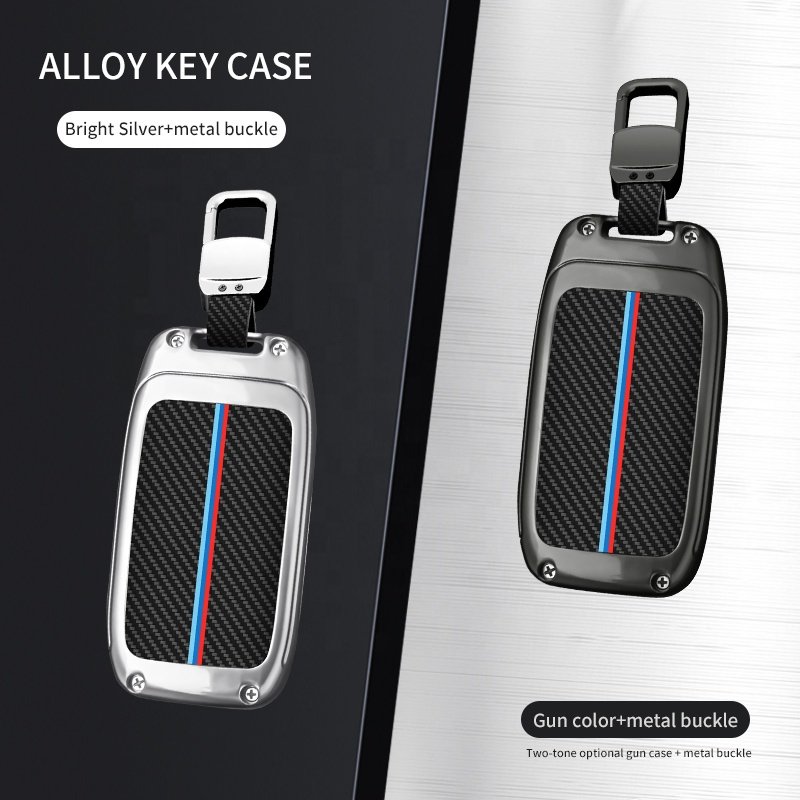 Factory Directly Sale Metal Alloy Carbon Fiber Remote Car Key Case Cover High Quality Car Cover Key New Design