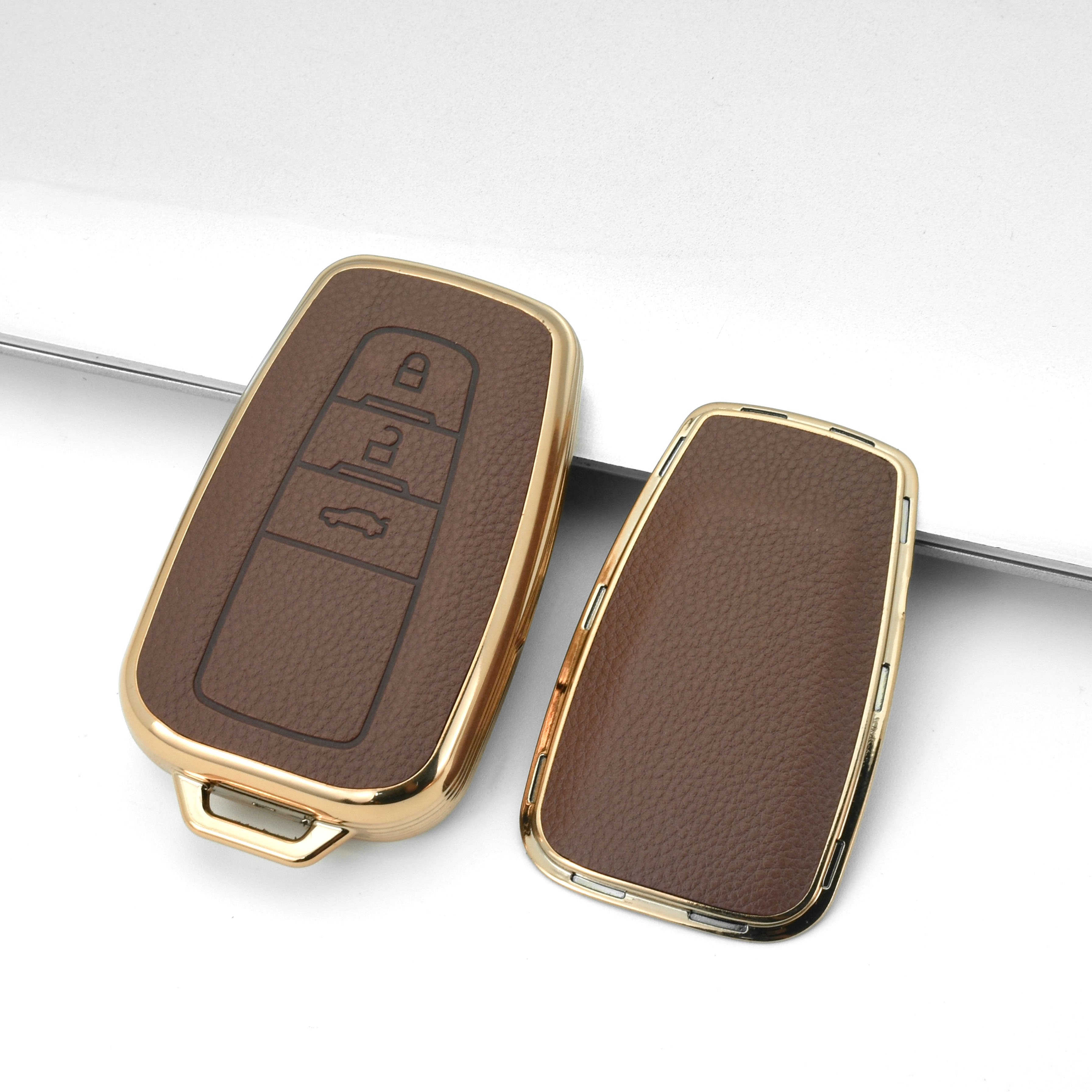 New Arrival Anti-Dirt Wear-Resistant Car Key Cover for Cars with Leather Material
