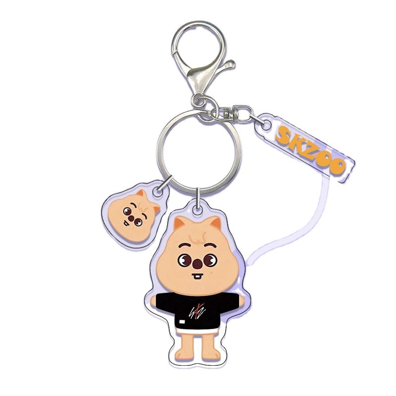 Custom Kpop Straykids Merchandise Key Ring Idol Epoxy Acrylicn Keychains Diy Anime Wholesale Photocard Photo Frame Holder