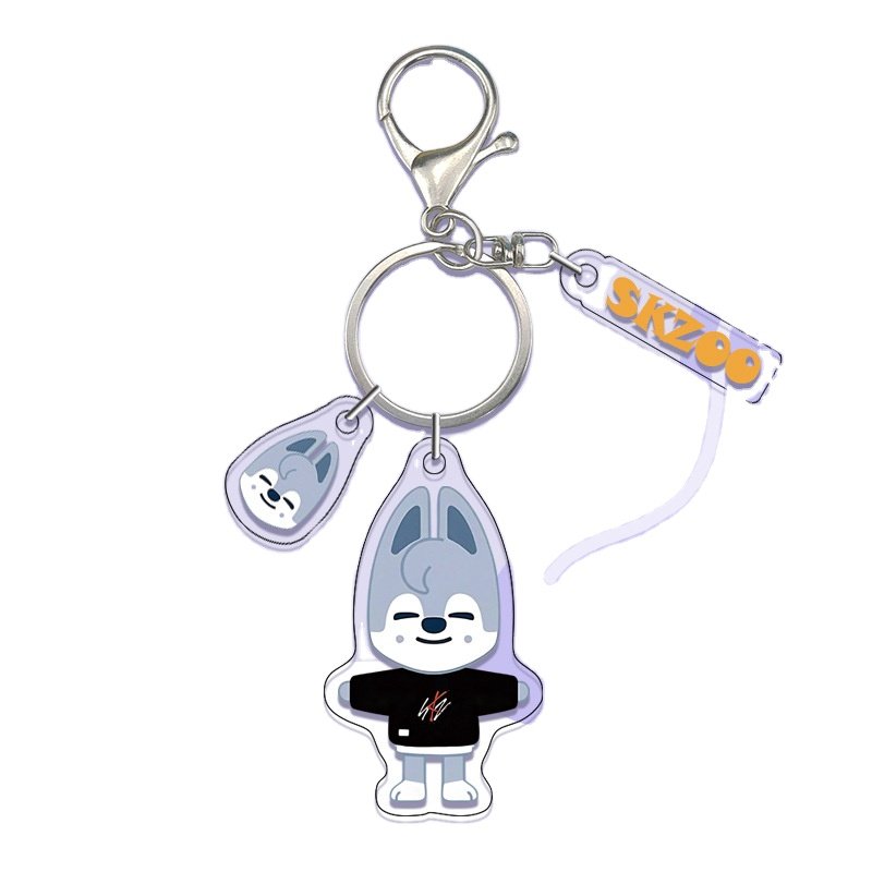 Custom Kpop Straykids Merchandise Key Ring Idol Epoxy Acrylicn Keychains Diy Anime Wholesale Photocard Photo Frame Holder