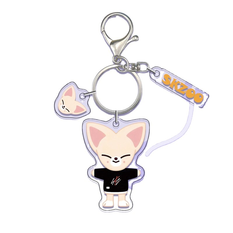 Custom Kpop Straykids Merchandise Key Ring Idol Epoxy Acrylicn Keychains Diy Anime Wholesale Photocard Photo Frame Holder