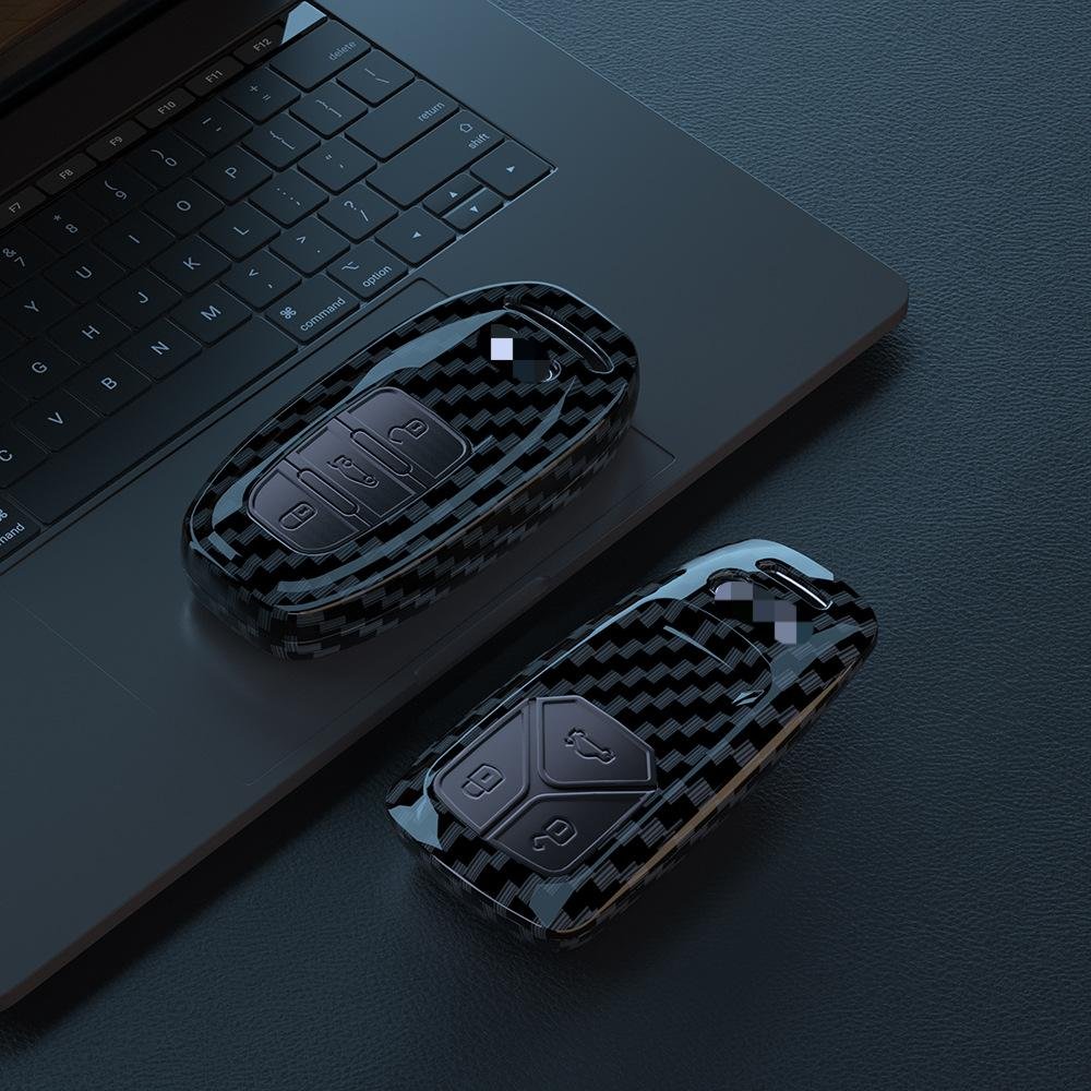 High Quality Car Key Cover high quality remote control 3 Button key case with keychain for AUDI a3/4/6/q5l/q7/q8/q3/q2l/a8l/tt