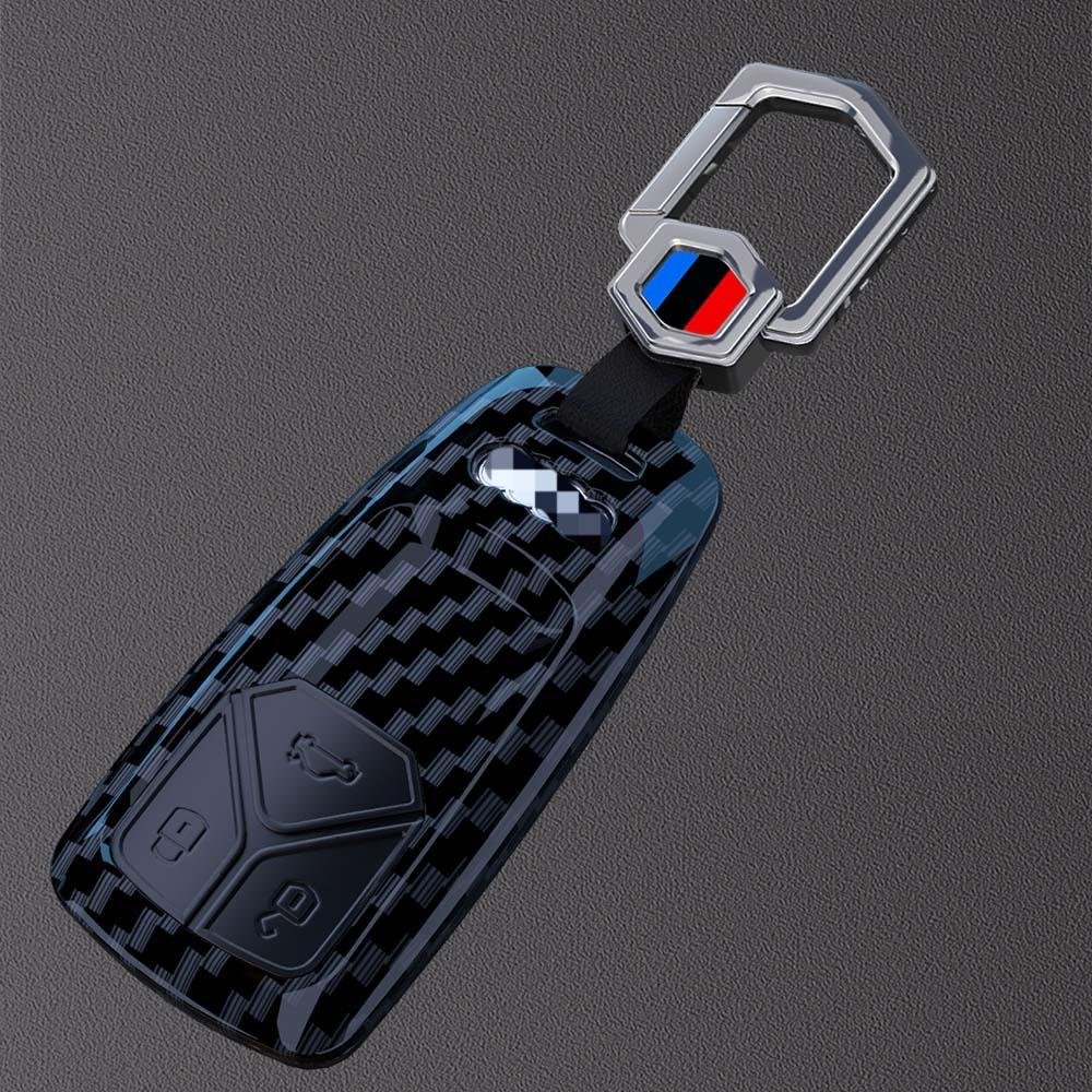 High Quality Car Key Cover high quality remote control 3 Button key case with keychain for AUDI a3/4/6/q5l/q7/q8/q3/q2l/a8l/tt