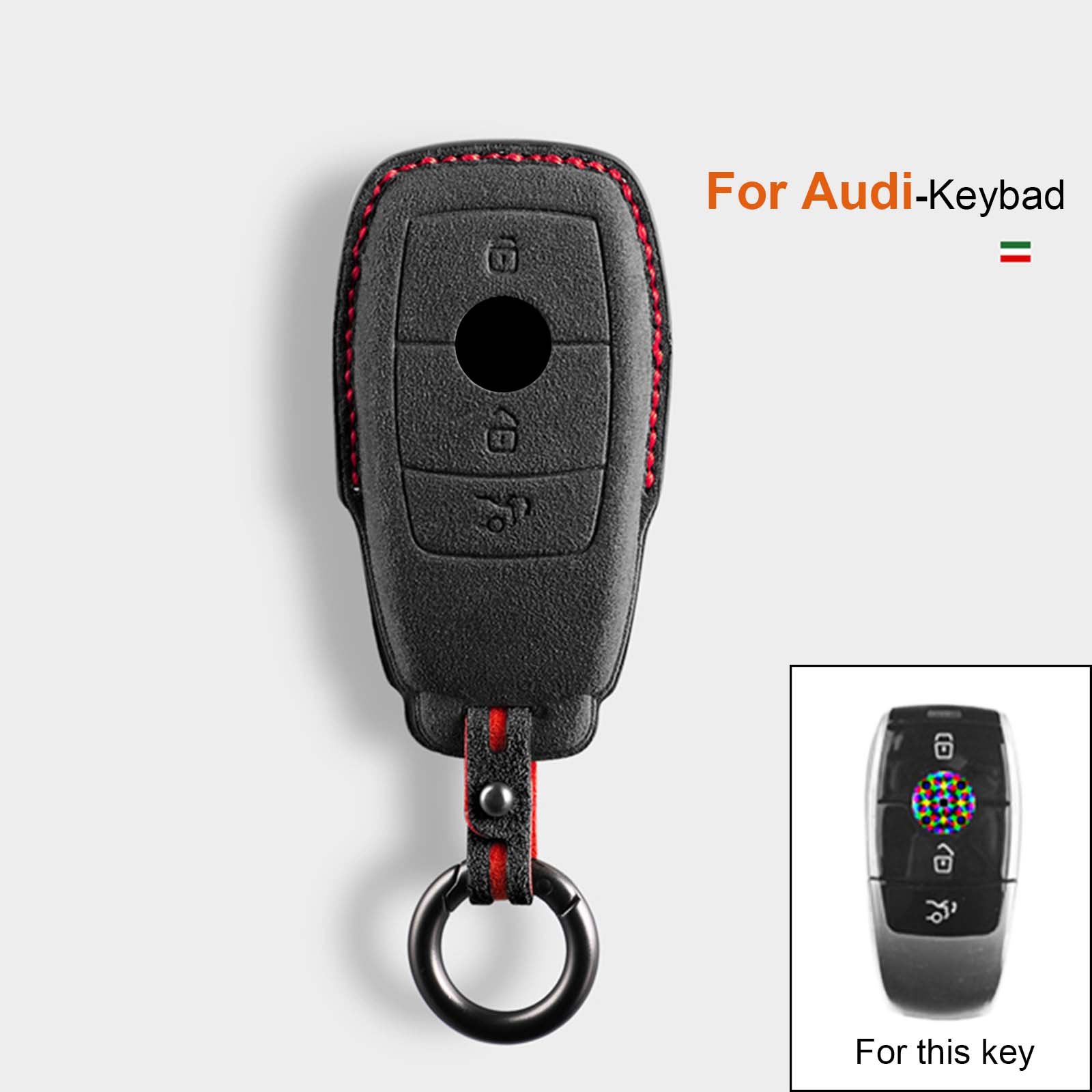 car key accessories for Mercedes Benz E-Class keychain leather car key case car key covrer