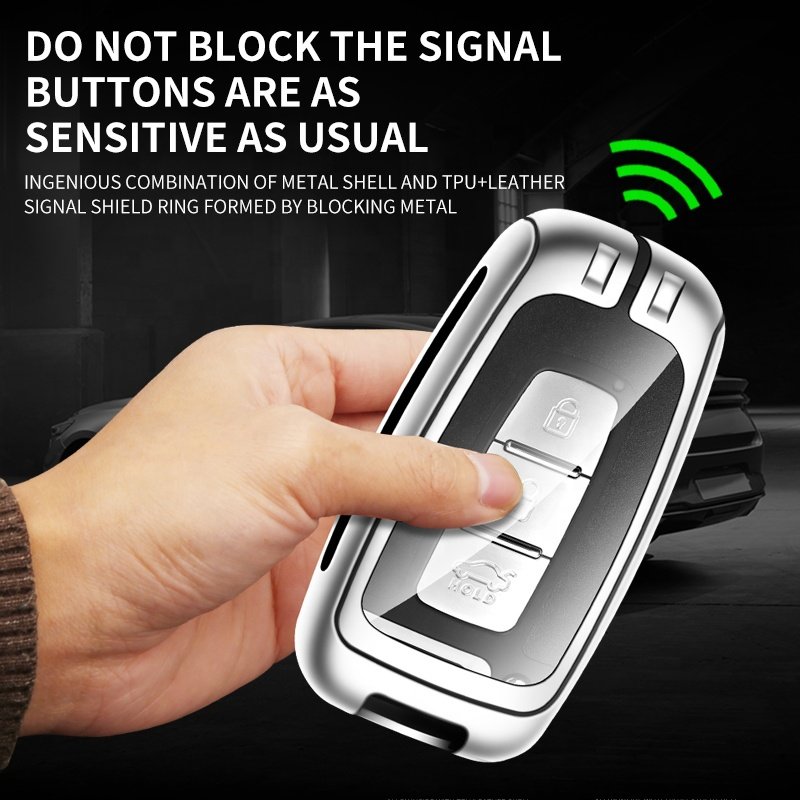 For Smart Sportage Metallic Soul Smart Metal Remote Case Leather K3 Cerato 20222 Kia Car Key Cover