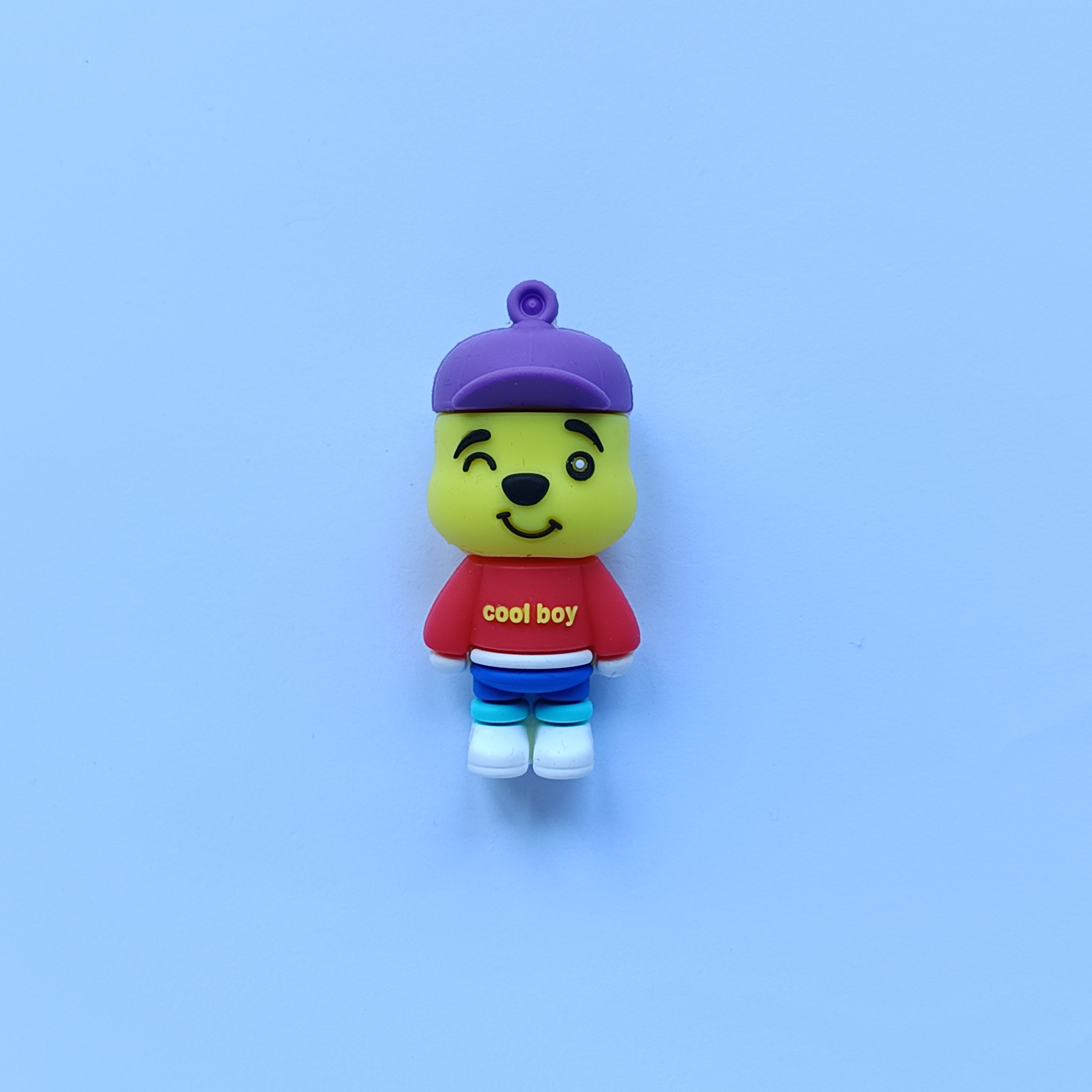 Factory Customization wholesale PVC New cute cartoon animal hat bear keychain doll key ring accessories Car Pendant