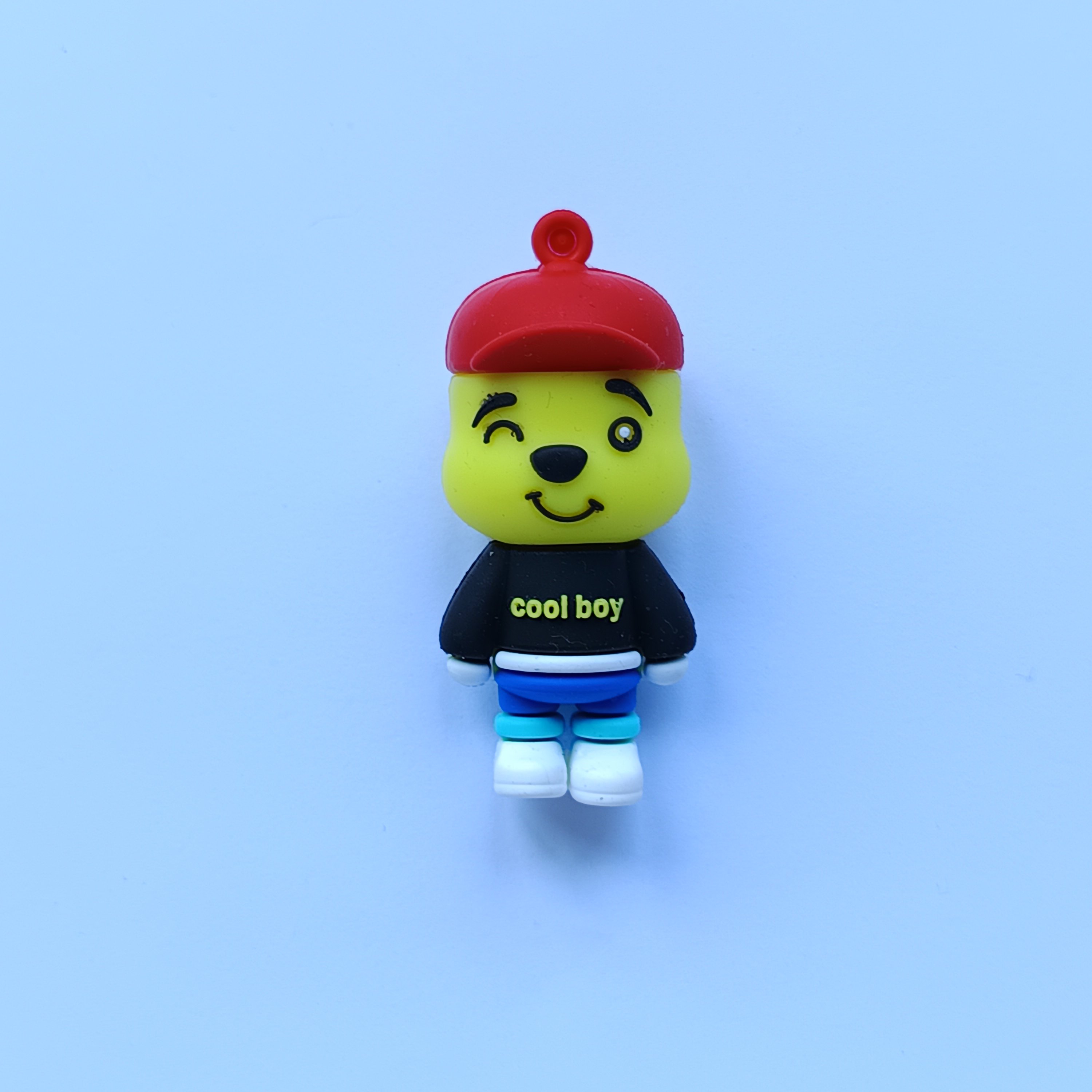 Factory Customization wholesale PVC New cute cartoon animal hat bear keychain doll key ring accessories Car Pendant