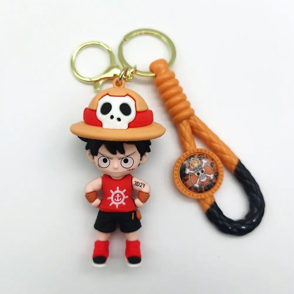 Custom 3D Pvc rubber keychains Cartoon Silicone Japan Anime Anime Doll Car Bag Gift Pendant Hanging Rubber Keychains