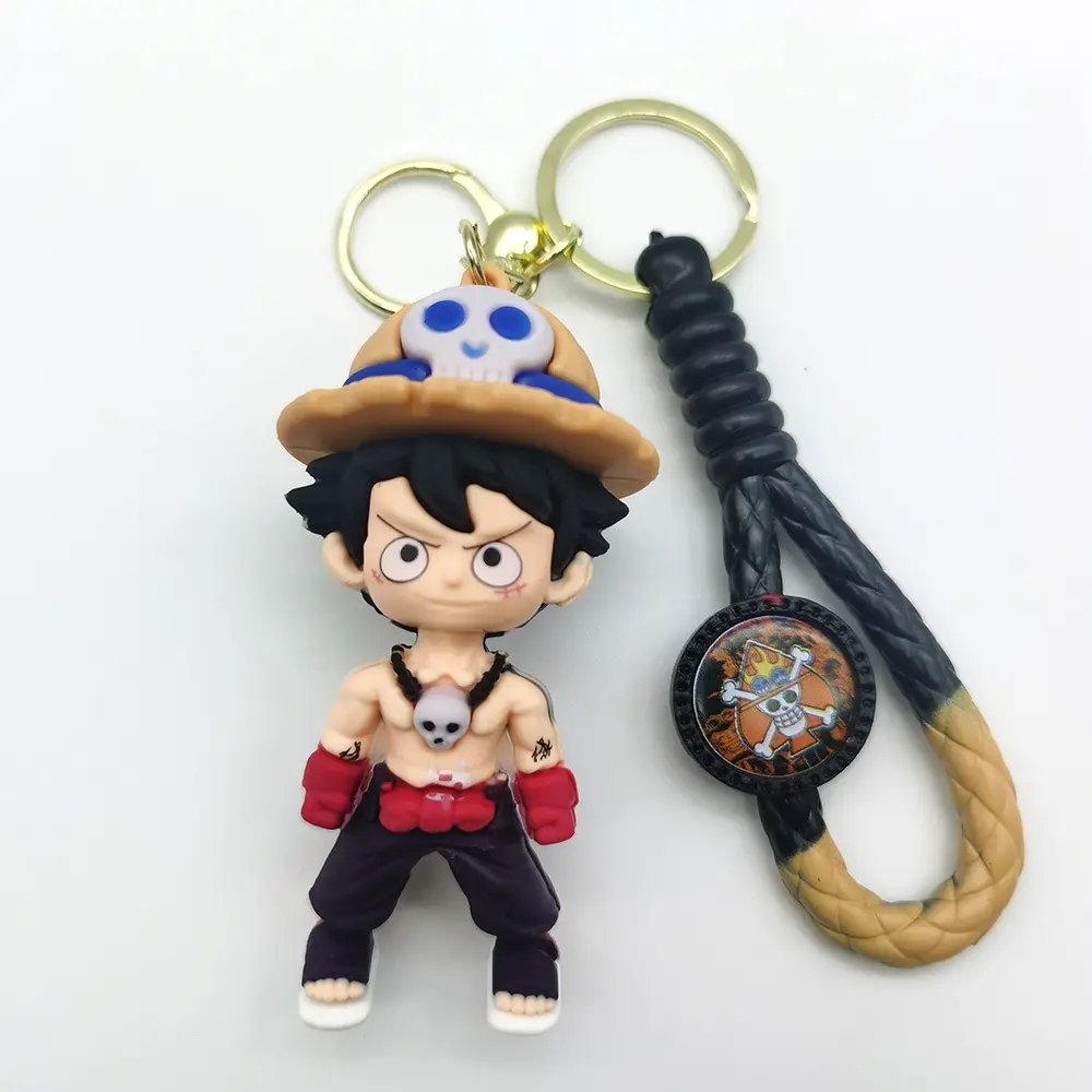 Custom 3D Pvc rubber keychains Cartoon Silicone Japan Anime Anime Doll Car Bag Gift Pendant Hanging Rubber Keychains