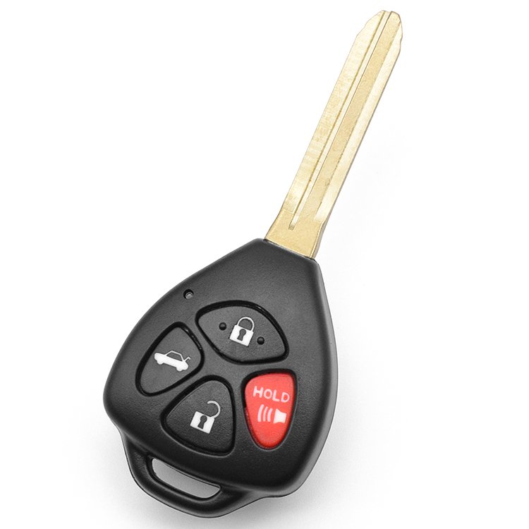 Topbest 3+1/ 4 horn+hold Buttons Car Remote Key Shell Fob For T-oyota C-amry Corolla Avalon Venza TOY43 blade Vehicle Keys