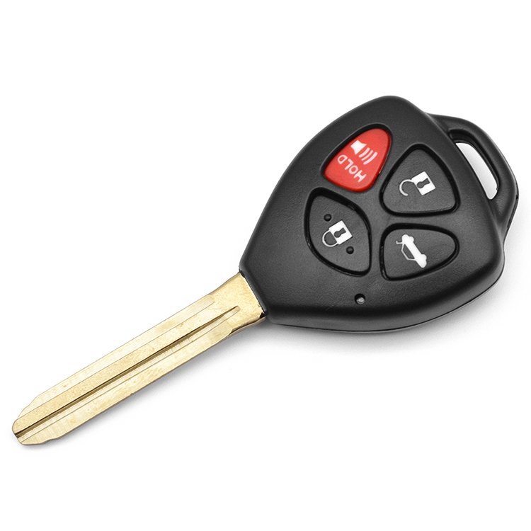 Topbest 3+1/ 4 horn+hold Buttons Car Remote Key Shell Fob For T-oyota C-amry Corolla Avalon Venza TOY43 blade Vehicle Keys