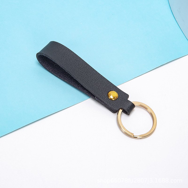 Wholesale Leather Keychain for Car Home Key Ring Strap Holder Lanyard Women Men Keychain Accessories