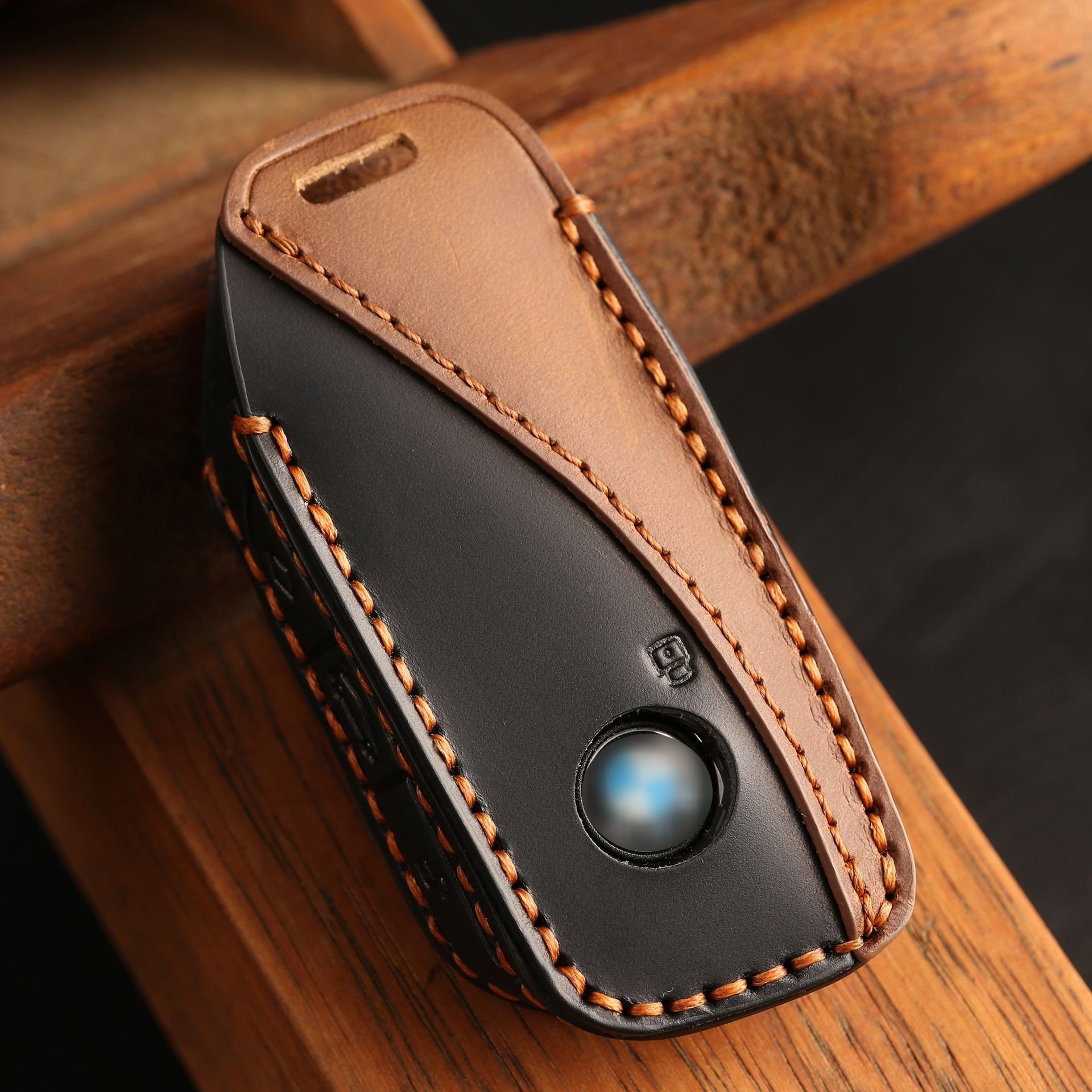 Genuine Leather Car Key Case Cover Shell Fob For BMW i7 X7 G07 LCI iX I20 X1 U11 7 Series G70 G09 XM U06 G81 M3 2023 Protector