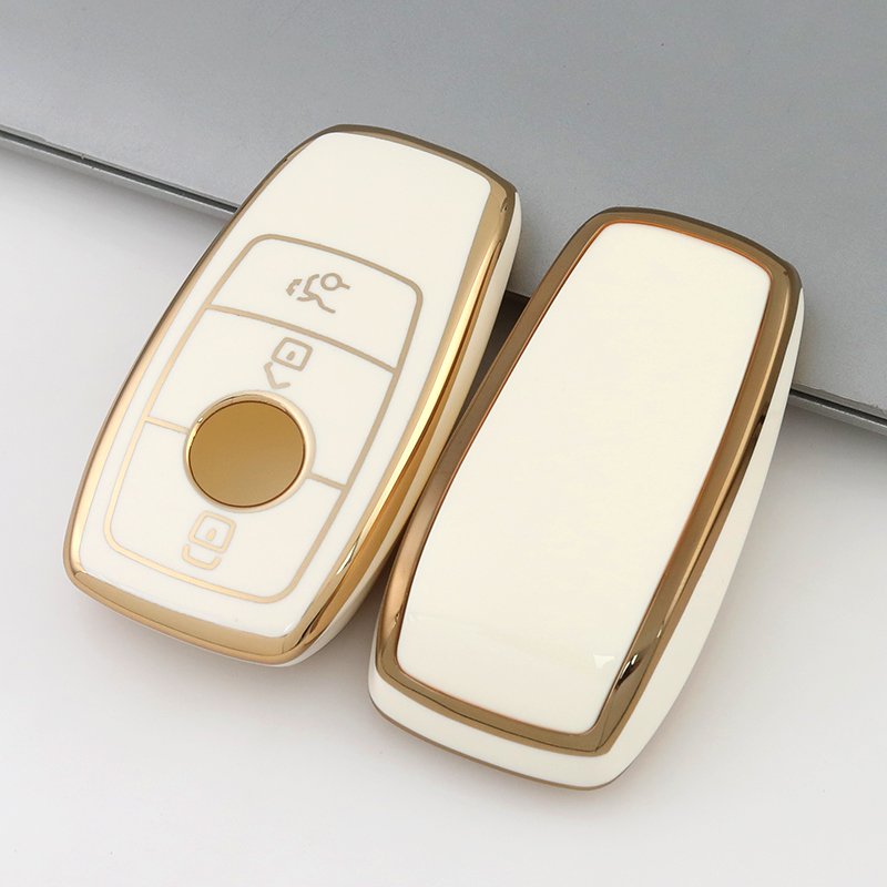 Key Cover for Mercedes Benz Accessories, Soft TPU Keys Case Protector ,Car Key Shell Compatible with Mercedes AMG Smart Keys