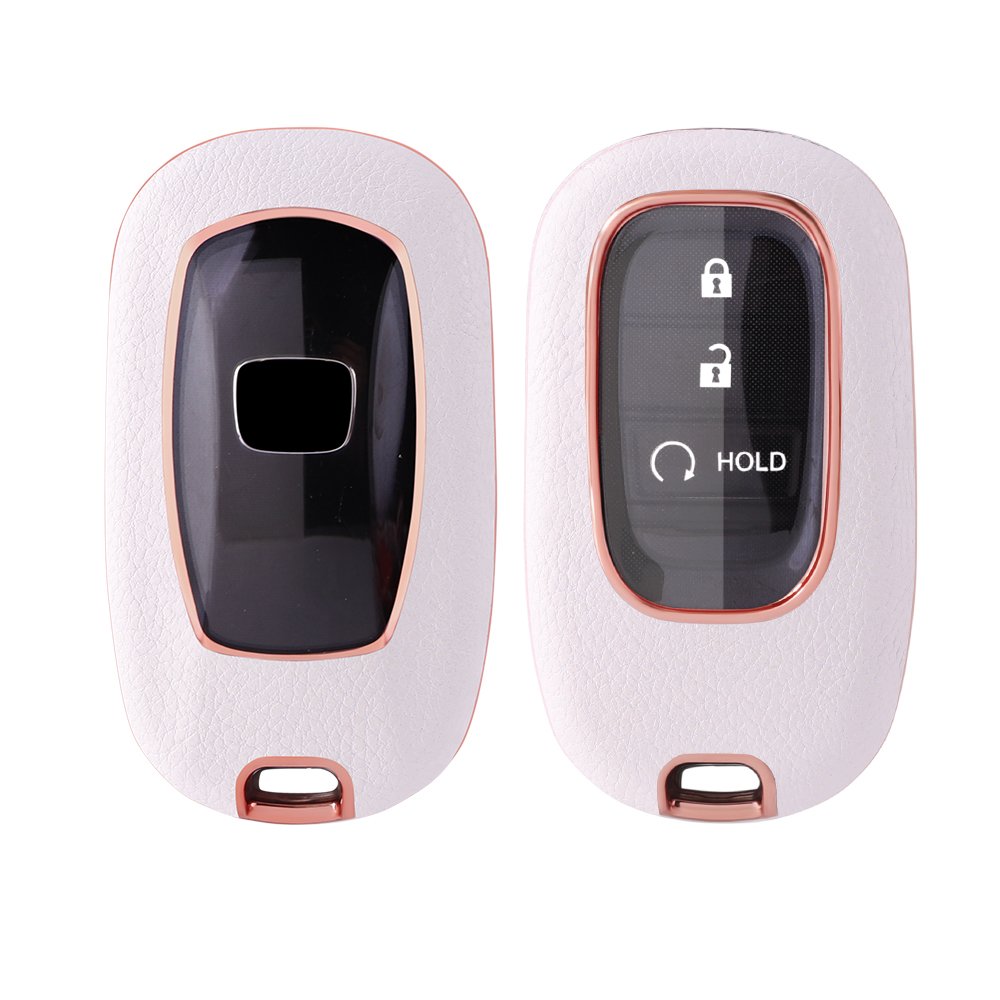 For Honda leather Key Fob Cover 2/3 button key shell fit for Honda CIVIC/INTEGRA/BREEZE/VEZEL/AVANCIER